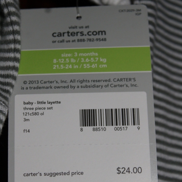 New Carter's 3 Piece Set - Picture 12 of 15